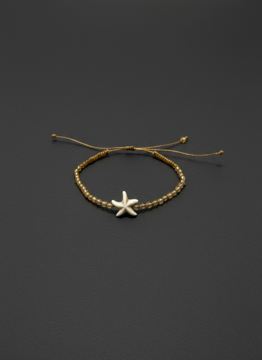 Starfish beaded bracelet