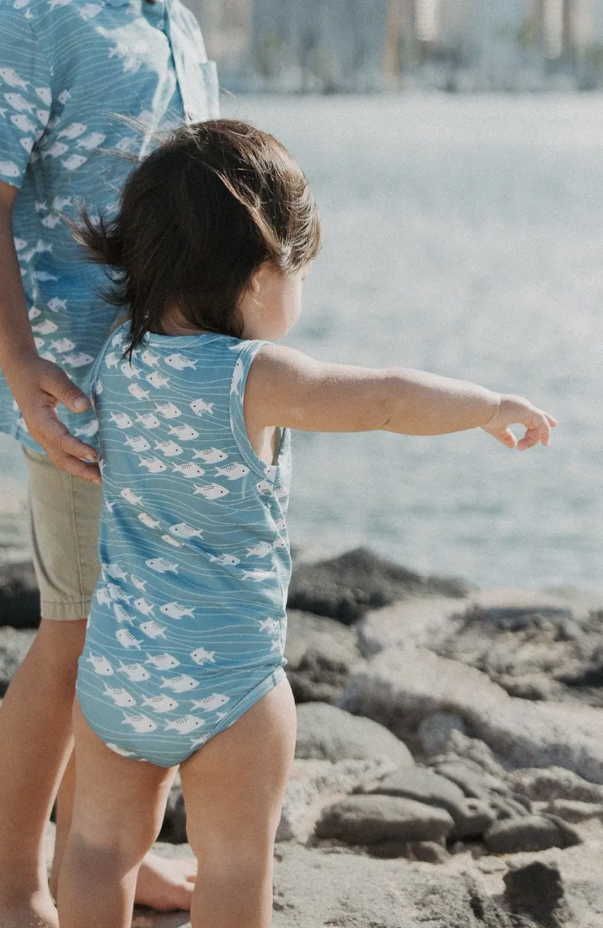 Aloha Shirt Boy’s Ocean Blue