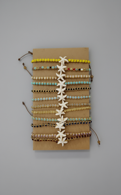 Starfish beaded bracelet