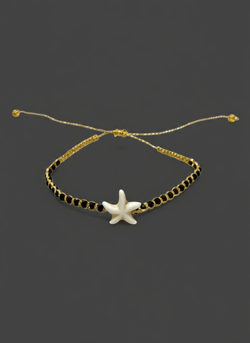 Starfish beaded bracelet