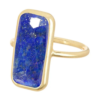 Lapis Rectangle Ring