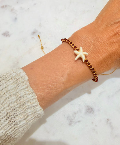Starfish beaded bracelet