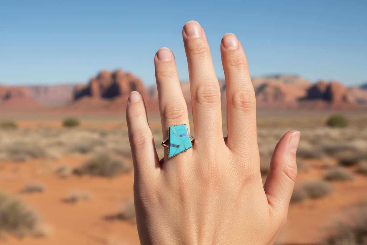Lesa One of A Kind Rings - Turquoise &amp; Opal