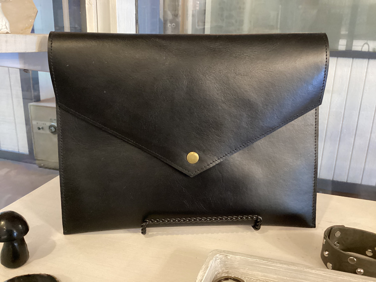 Leather clutch and iPad case