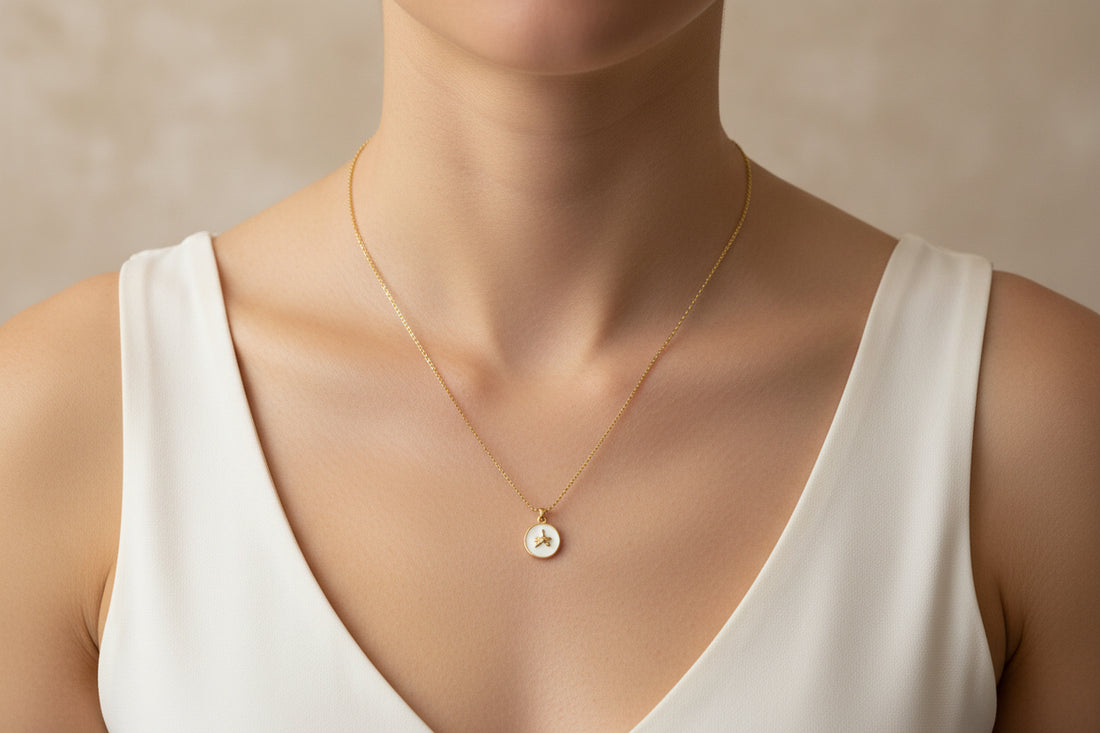 Gold Chain with whale tale charm