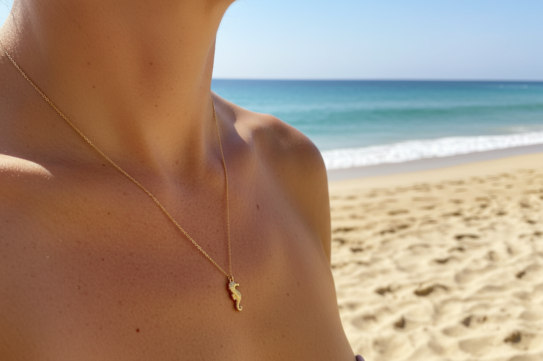 Custome Gold Necklace with charm