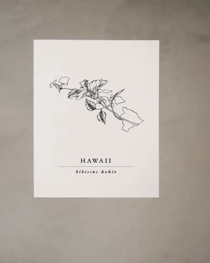 Hawaii Yellow Hibiscus Art Print
