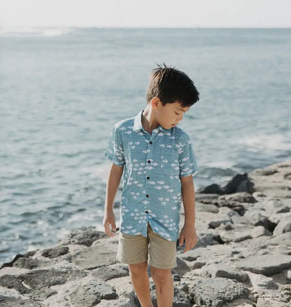 Aloha Shirt Boy’s Ocean Blue