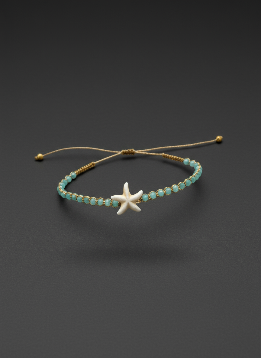 Starfish beaded bracelet