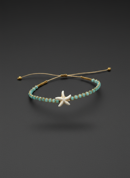Starfish beaded bracelet