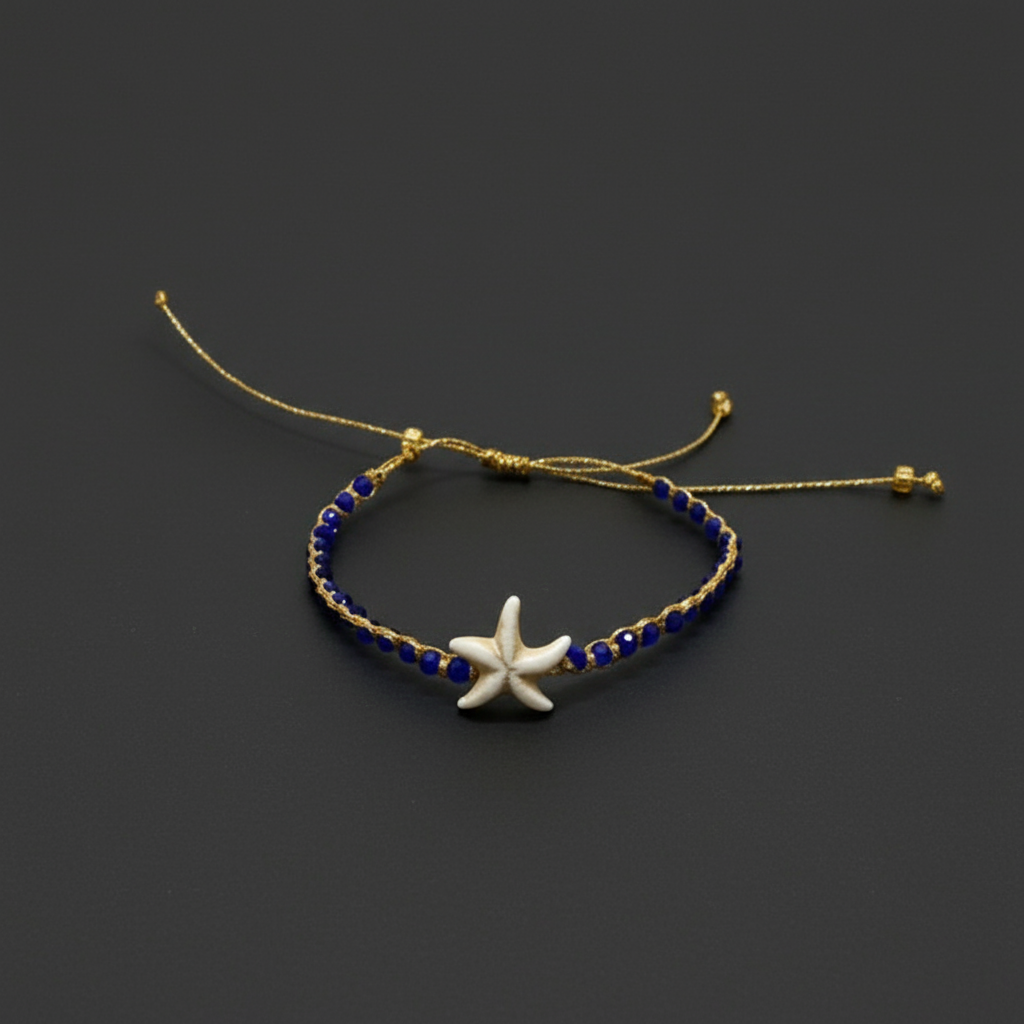 Starfish beaded bracelet