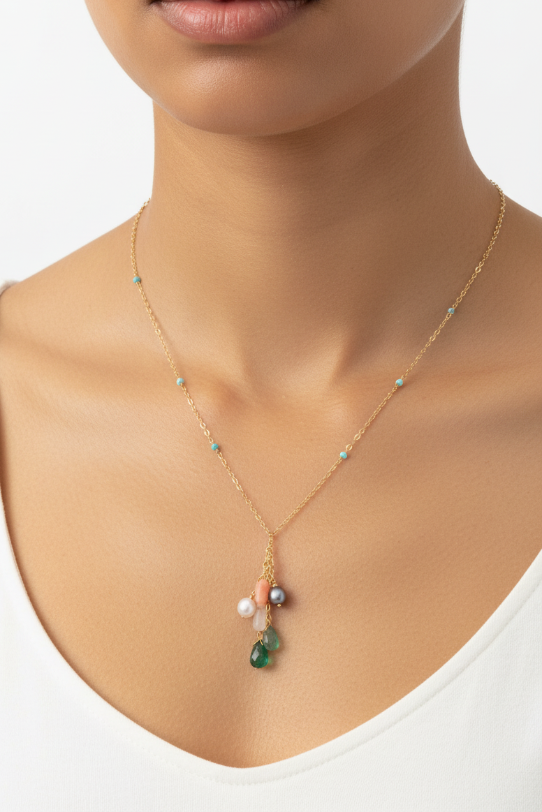 Crystal Cluster Necklace