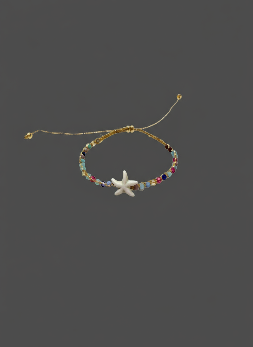 Starfish beaded bracelet