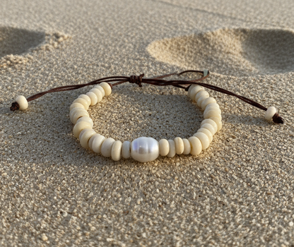 Freshwater Pearl Dolly Glass bead bracelet