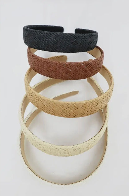 Woven Straw Summer Headband
