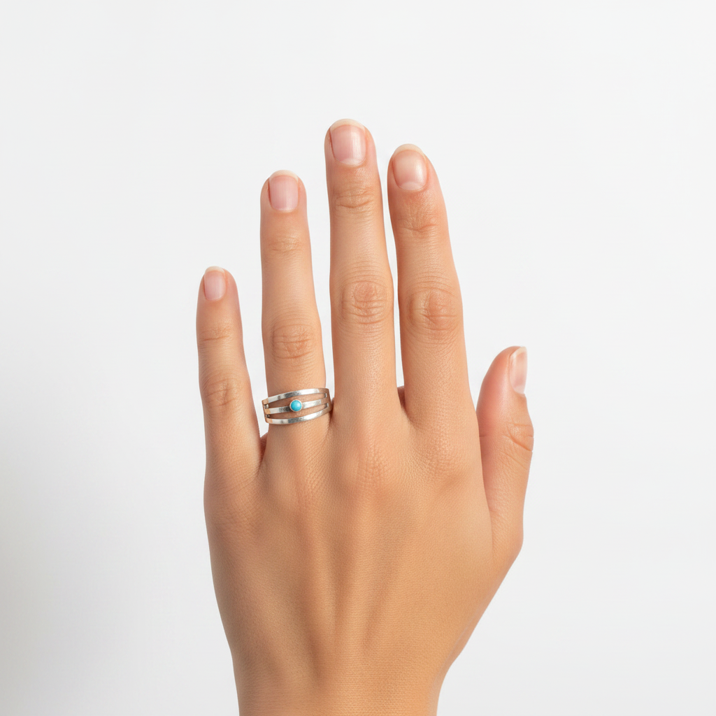 One of a Kind Ring’s - Small Turquoise Triple