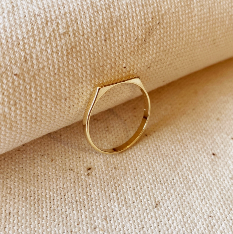 Gold Bar Stacker Ring