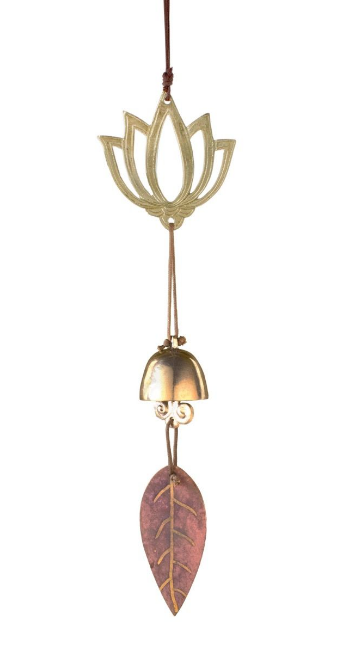 Lotus Brass Door Chime