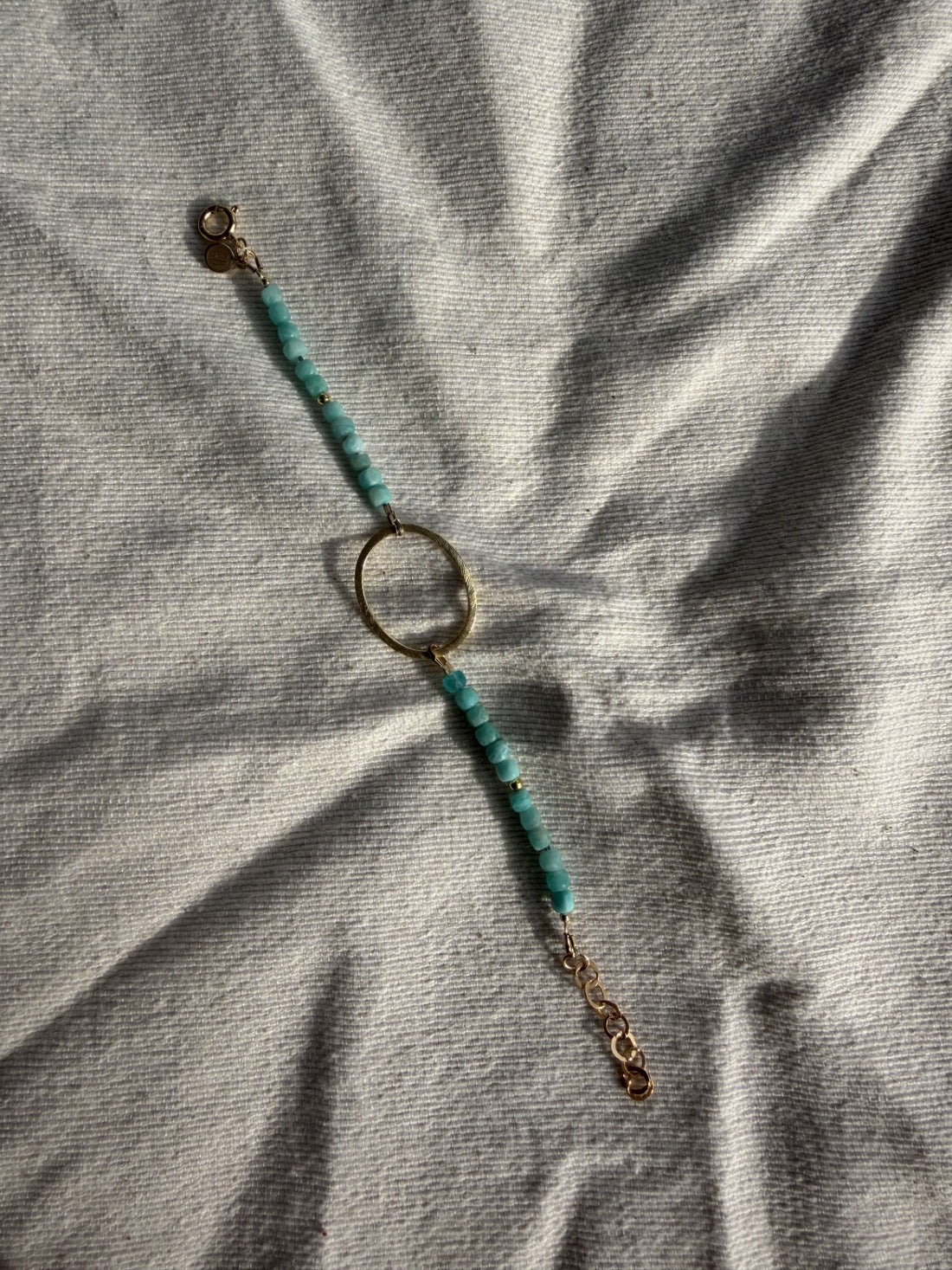 Amazonite Beaded Crystal Bracelet