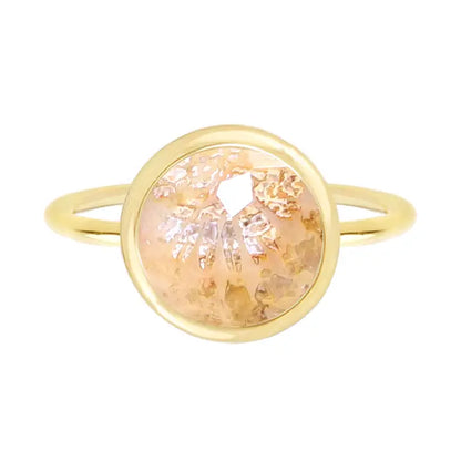 Lily Fossil Lollipop Ring
