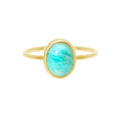 Amazonite Small Cab Ring