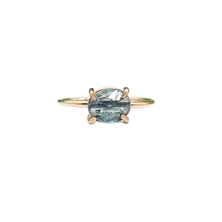 Gold Filled- Teal Kyanite Ring