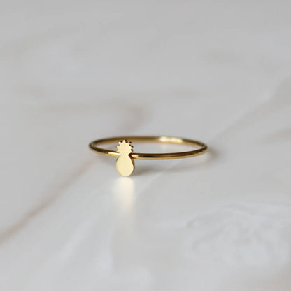 Pineapple Gold Ring