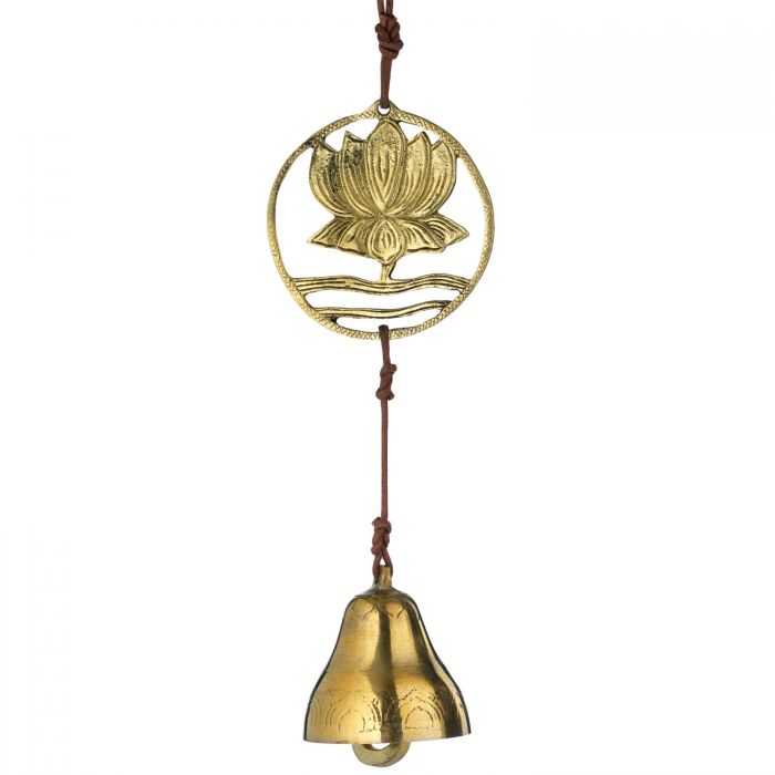 Rising Lotus Brass Door Chime