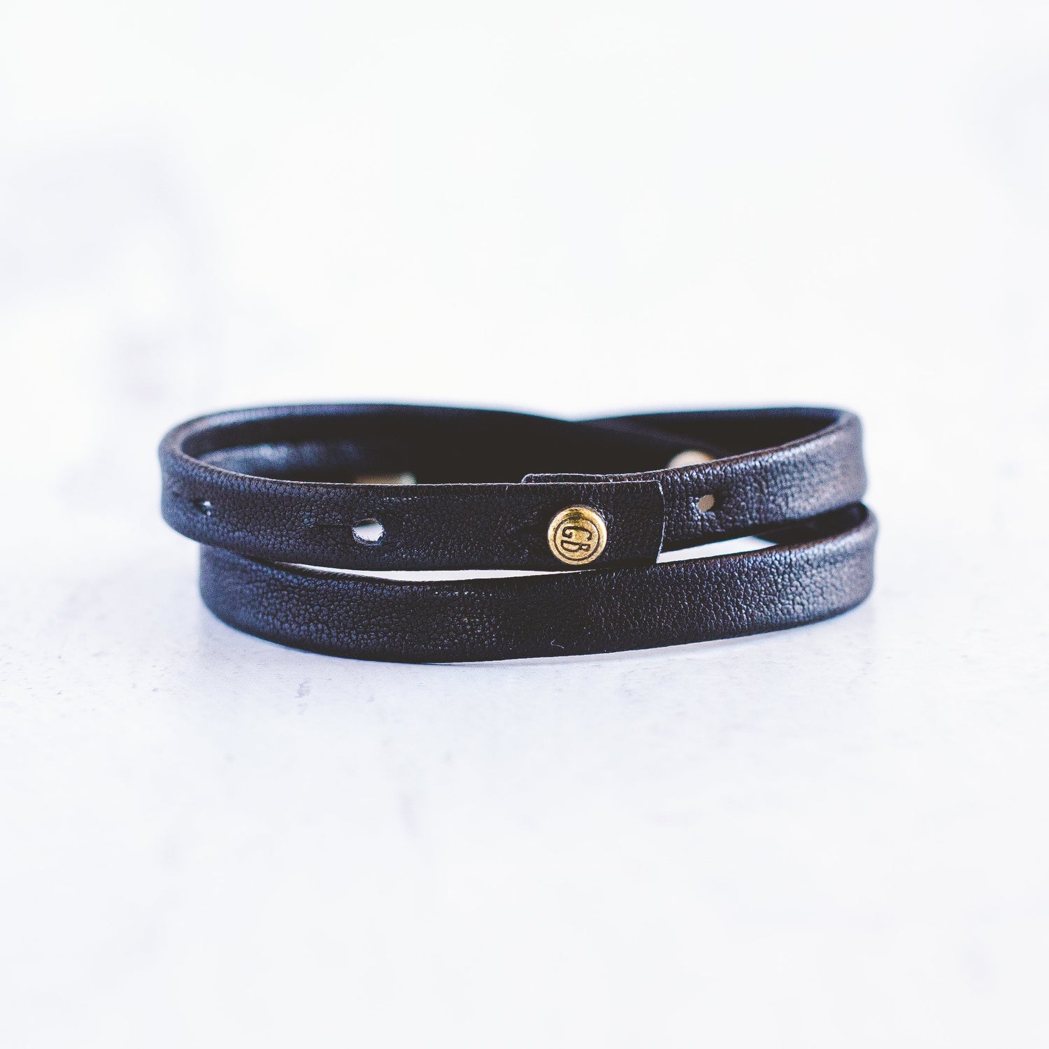 Double Warrior Wrap - Antique Brass