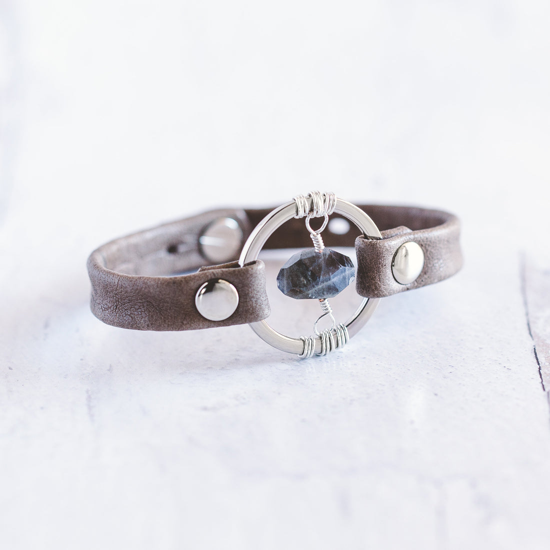 Be the Light Bracelet - Silver - Labradorite