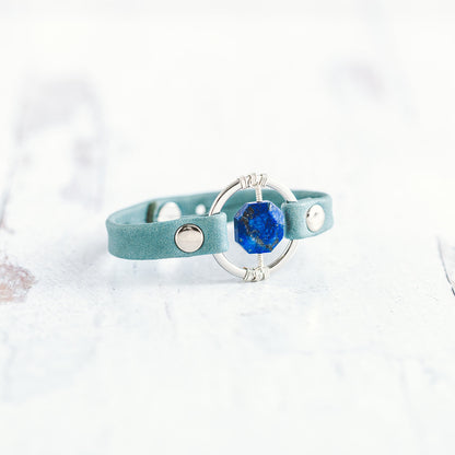 Be the Light Bracelet - Silver &amp; Sky Blue - Lapis Lazuli