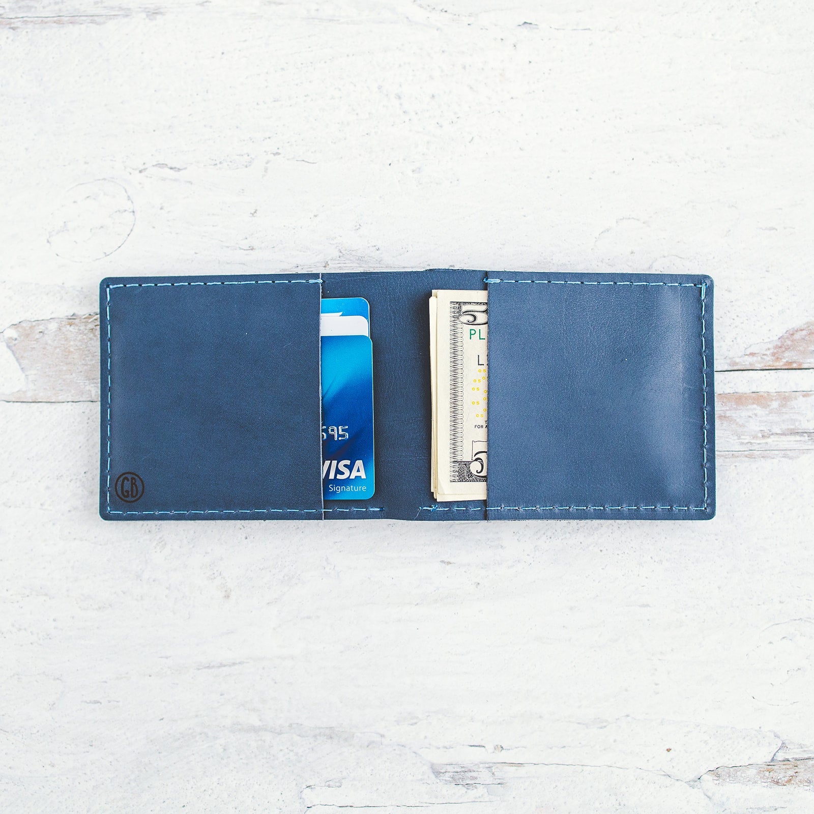 Bifold Leather Wallet - Desert