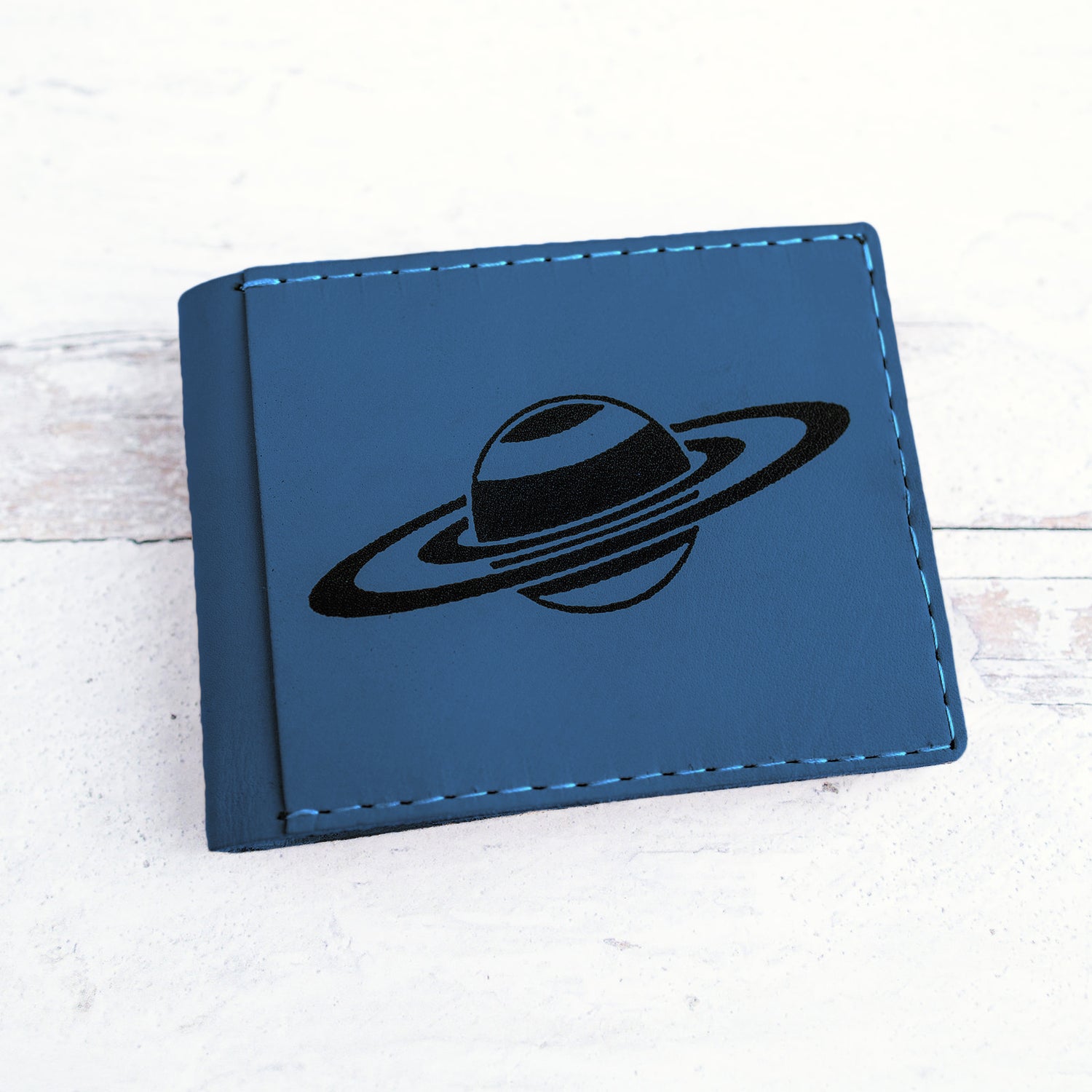 Bifold Leather Wallet - Saturn