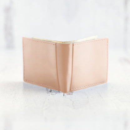Bifold Leather Wallet - Wave