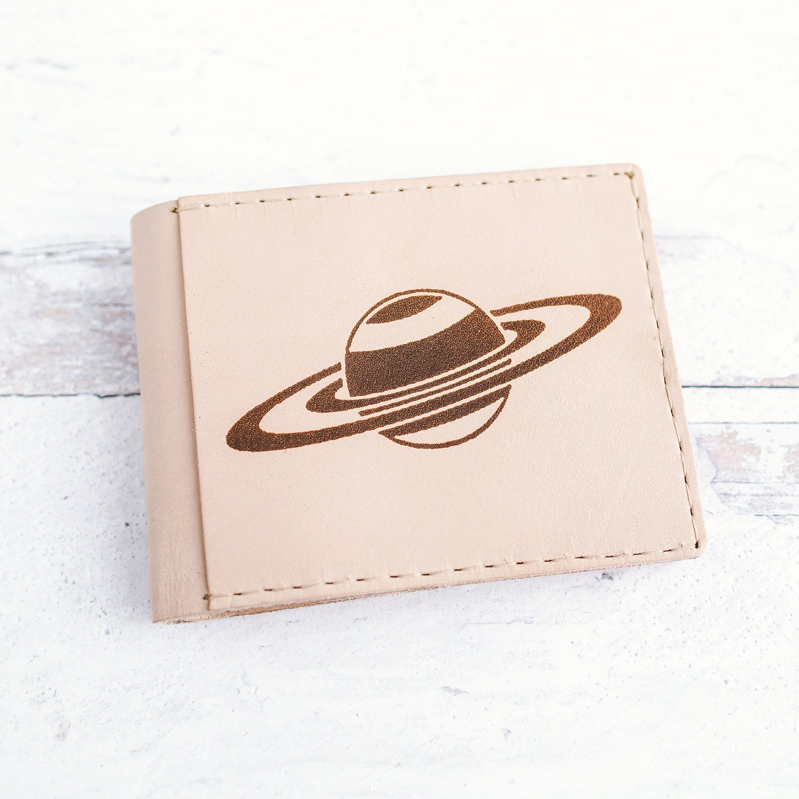 Bifold Leather Wallet - Saturn