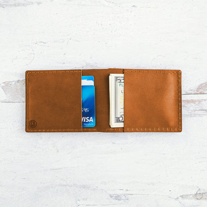 Bifold Leather Wallet - Saturn