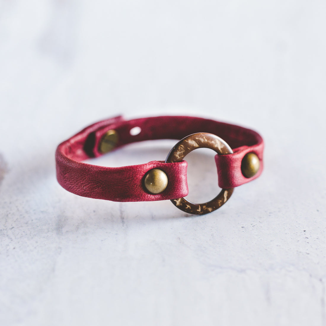 Circle of Love Bracelet - Antique Brass