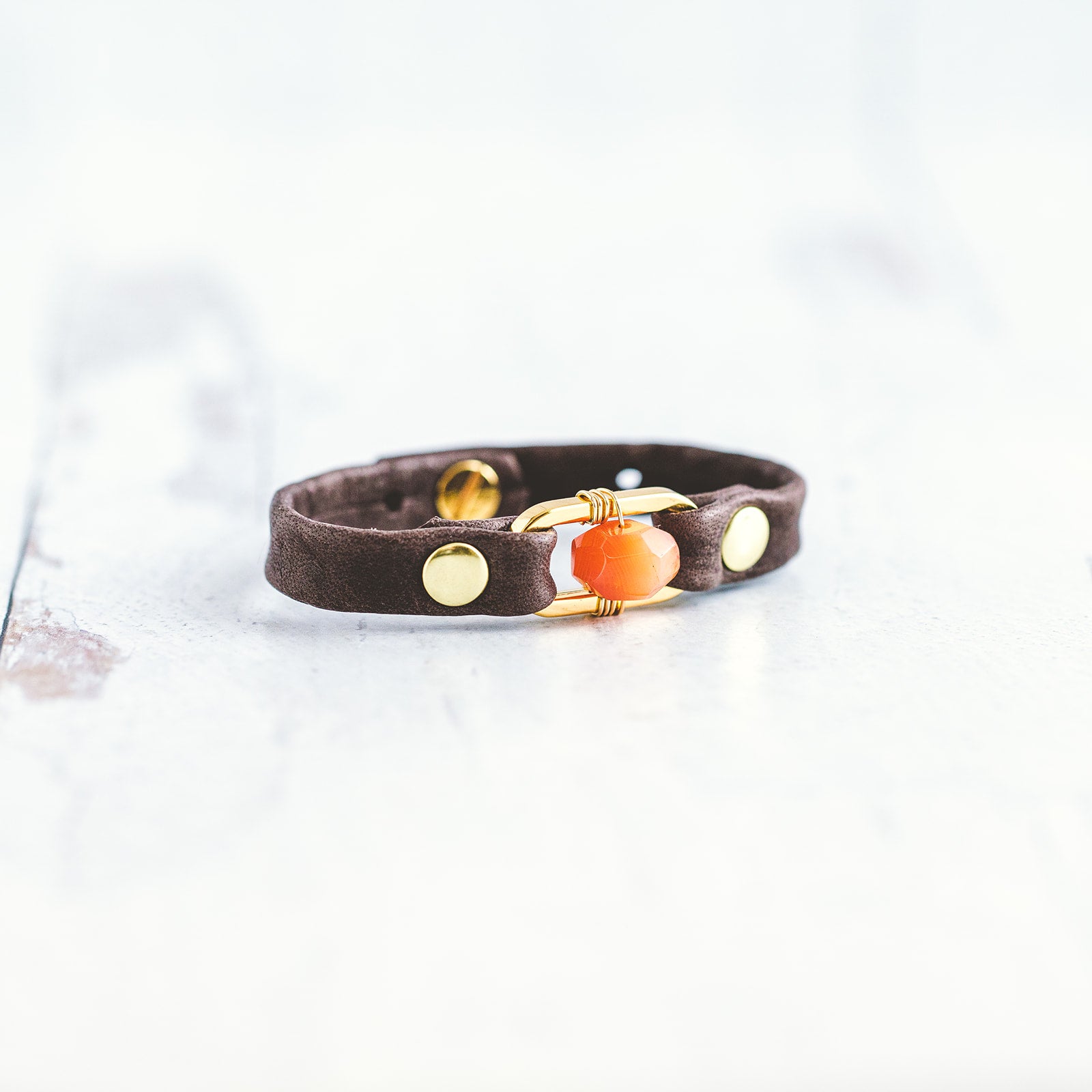 Desert Rose Bracelet - Gold - Carnelian