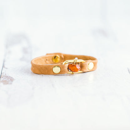 Desert Rose Bracelet - Gold - Carnelian