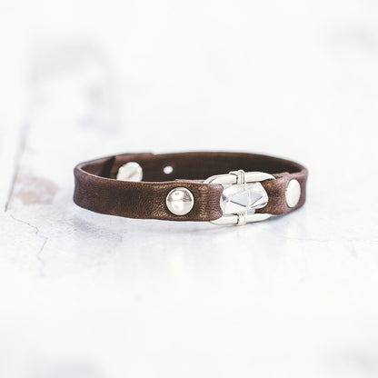 Desert Rose Bracelet - Silver - Clear Quartz