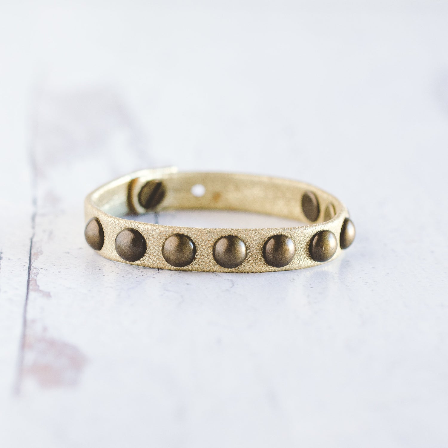 Dotty Bracelet  - Antique Brass