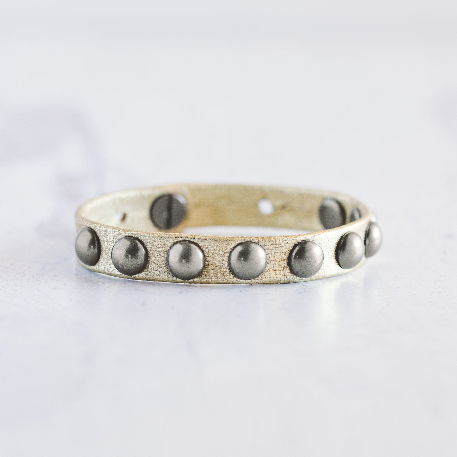 Dotty Bracelet - Brushed Silver