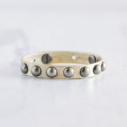 Dotty Bracelet - Brushed Silver