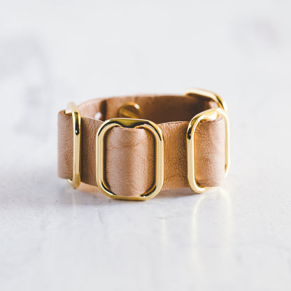 Fancy Cuff Bracelet - Gold