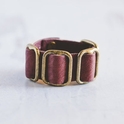 Fancy Cuff Bracelet - Antique Brass