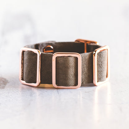 Fancy Cuff Bracelet - Rose Gold