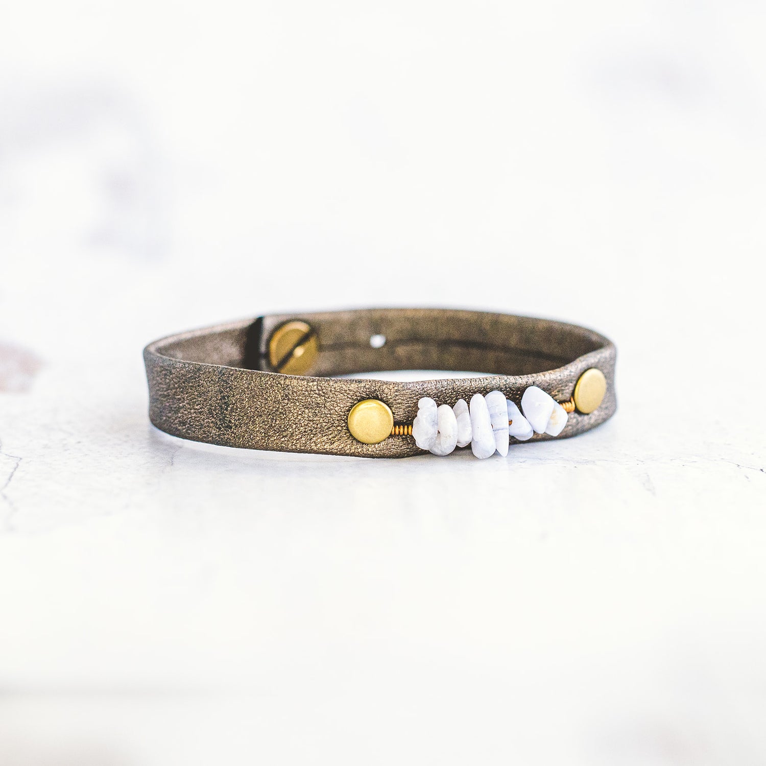 Pebble Bracelet - Antique Brass