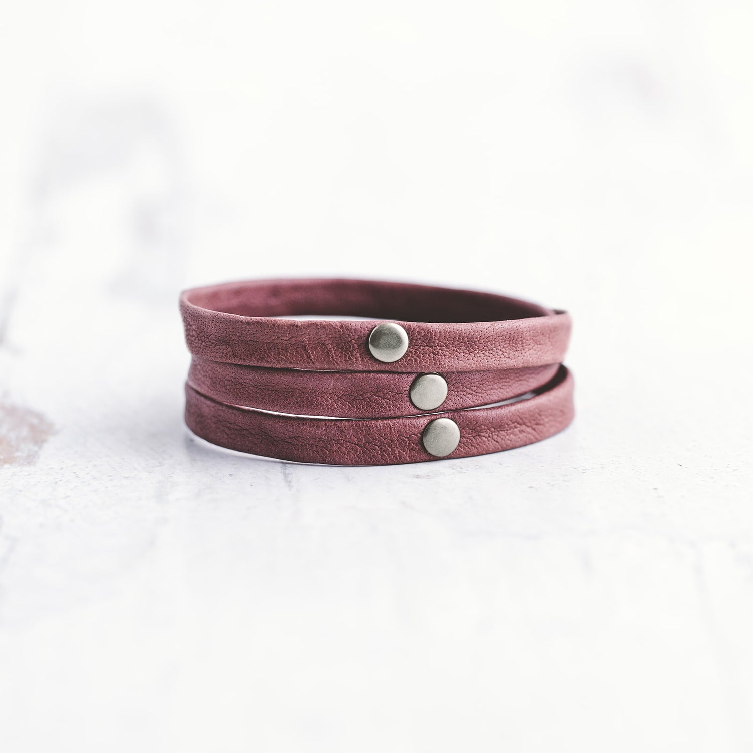 leather wrap bracelet