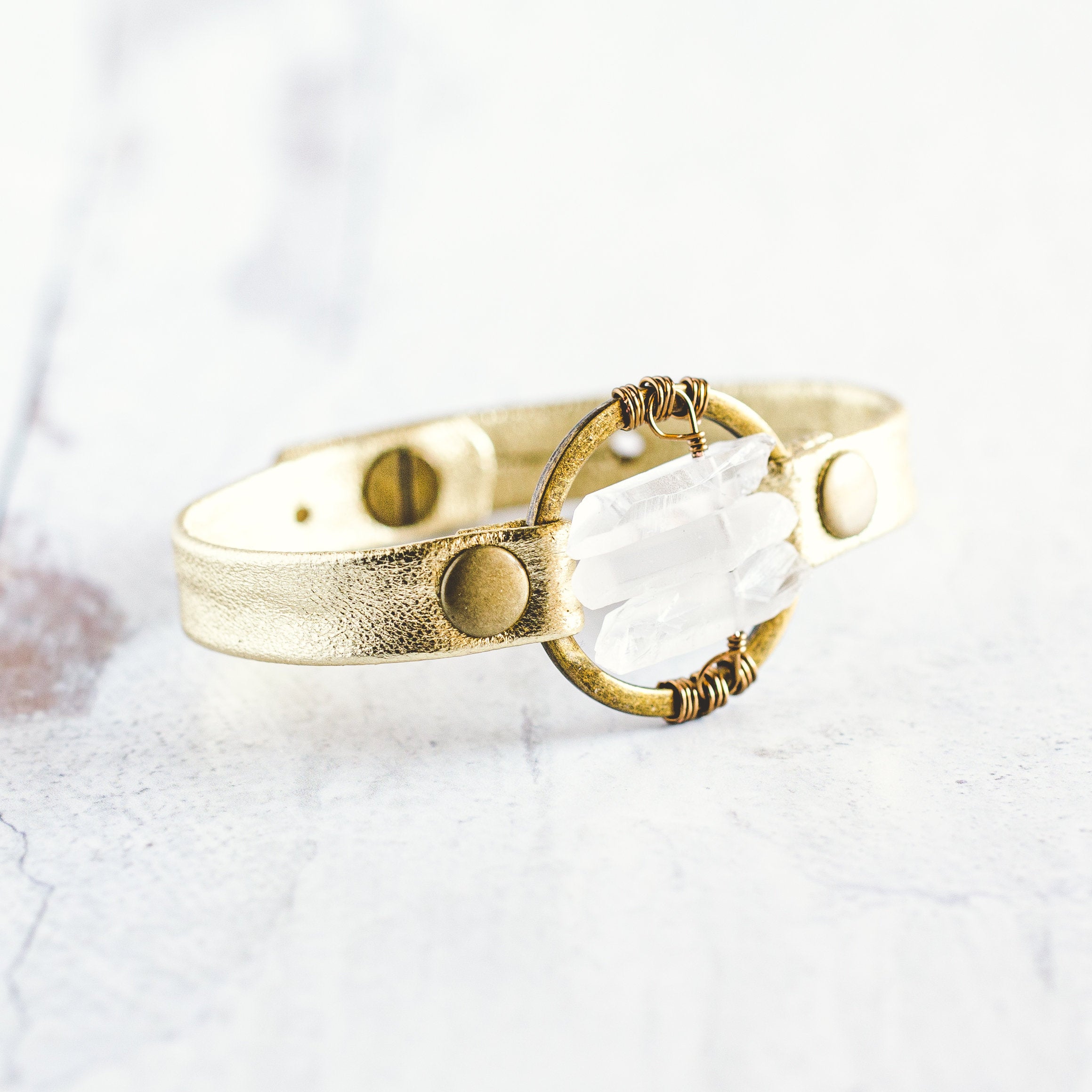 Be the Light Bracelet - Antique Brass