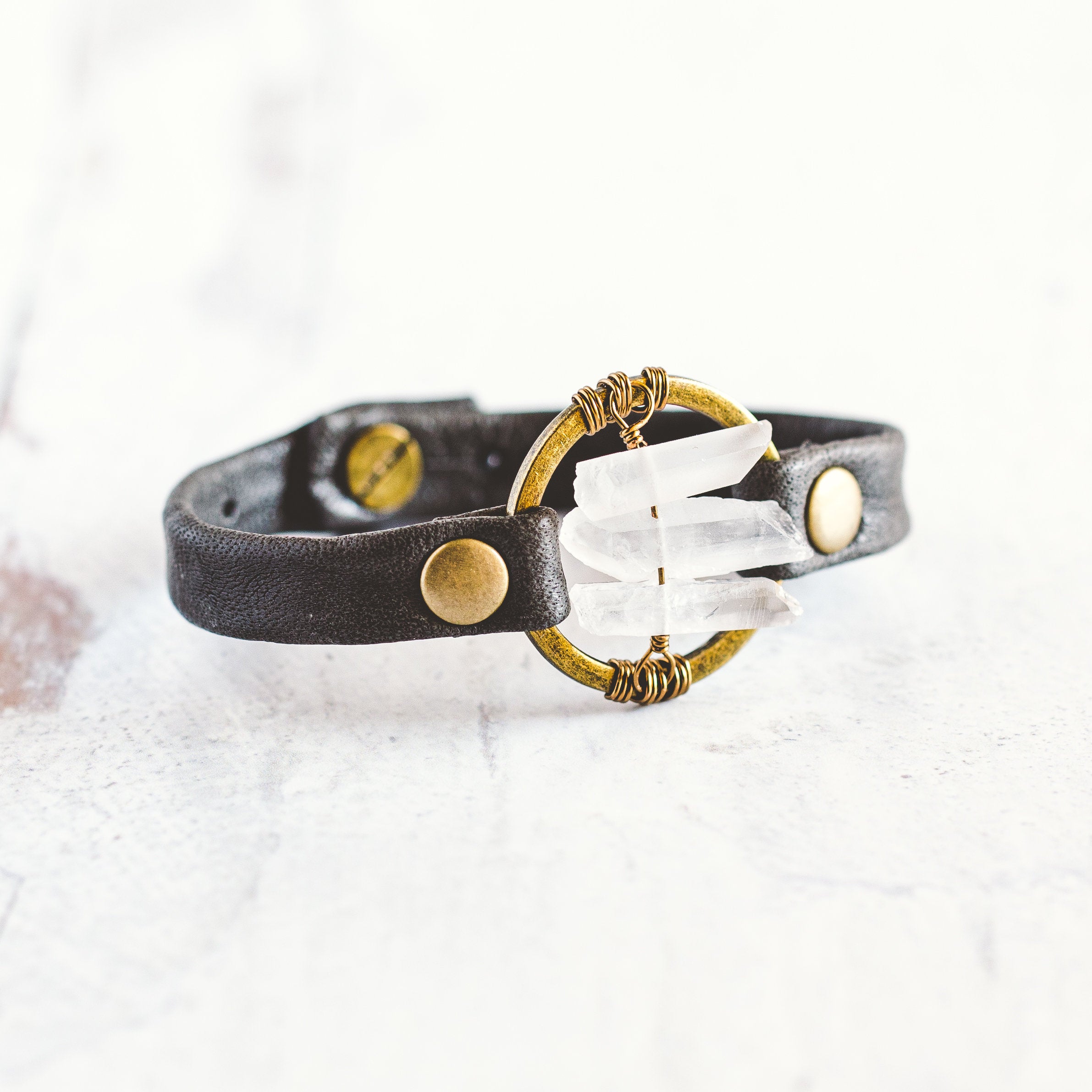 Be the Light Bracelet - Antique Brass